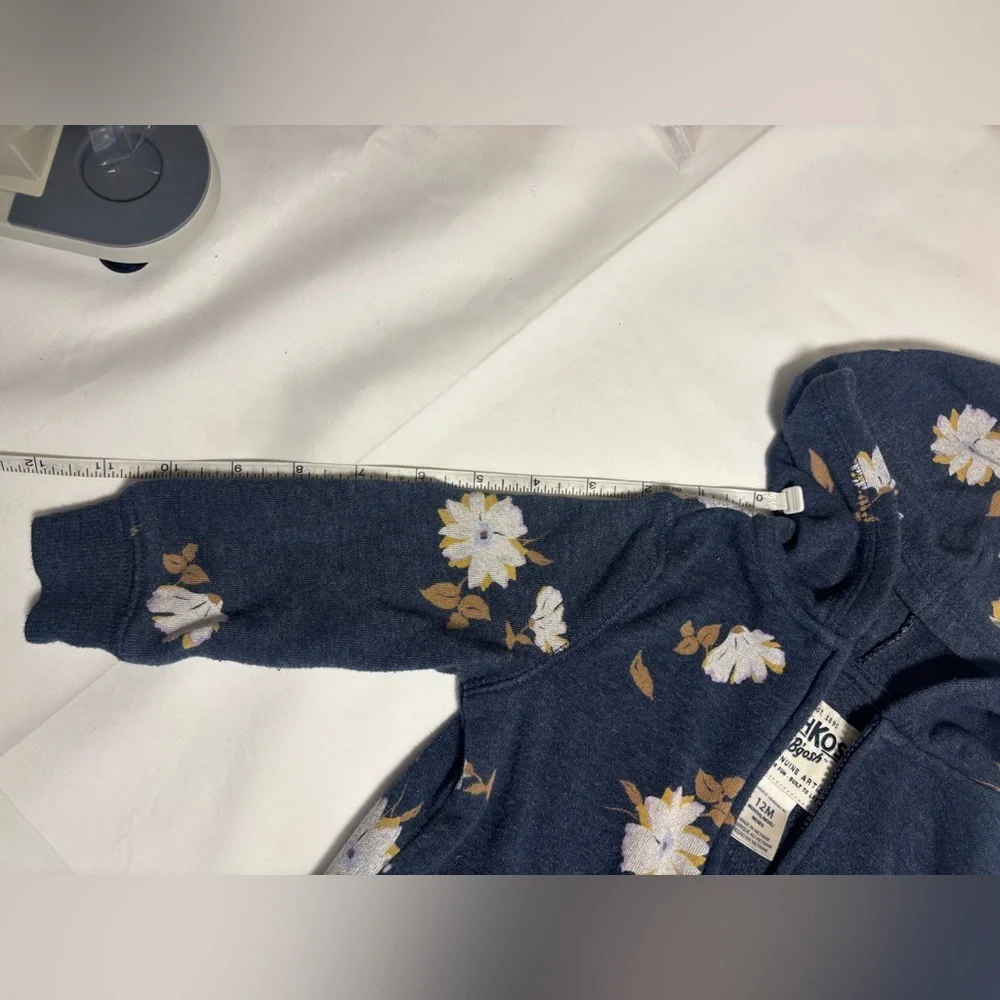 Osh Kosh‎ B’Gosh Floral Kids Hoodie - Navy Blue